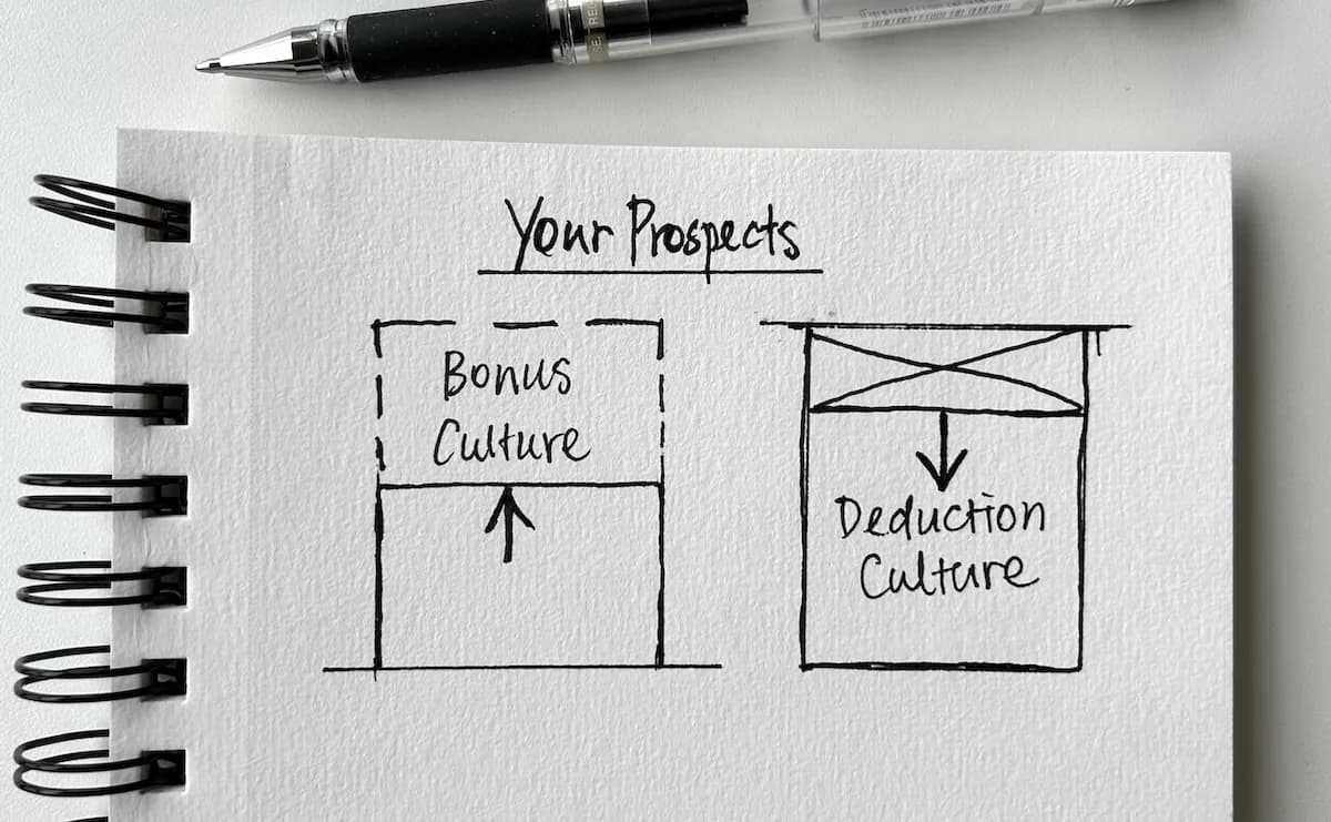 Beating sales silence by understanding company culture — bonus vs deduction culture in B2B enterprise sales